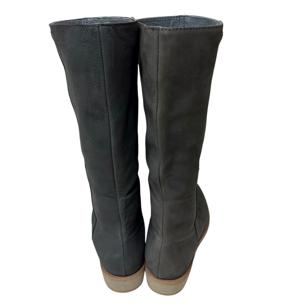 Emu Australia Tall Suede Slouch Boots Dark Gray Women's US 9 - Picture 4 of 11